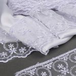 Кружево на сетке 60 мм, диз. 861, цв.01 белый, уп. 9 м, Kruzhevo