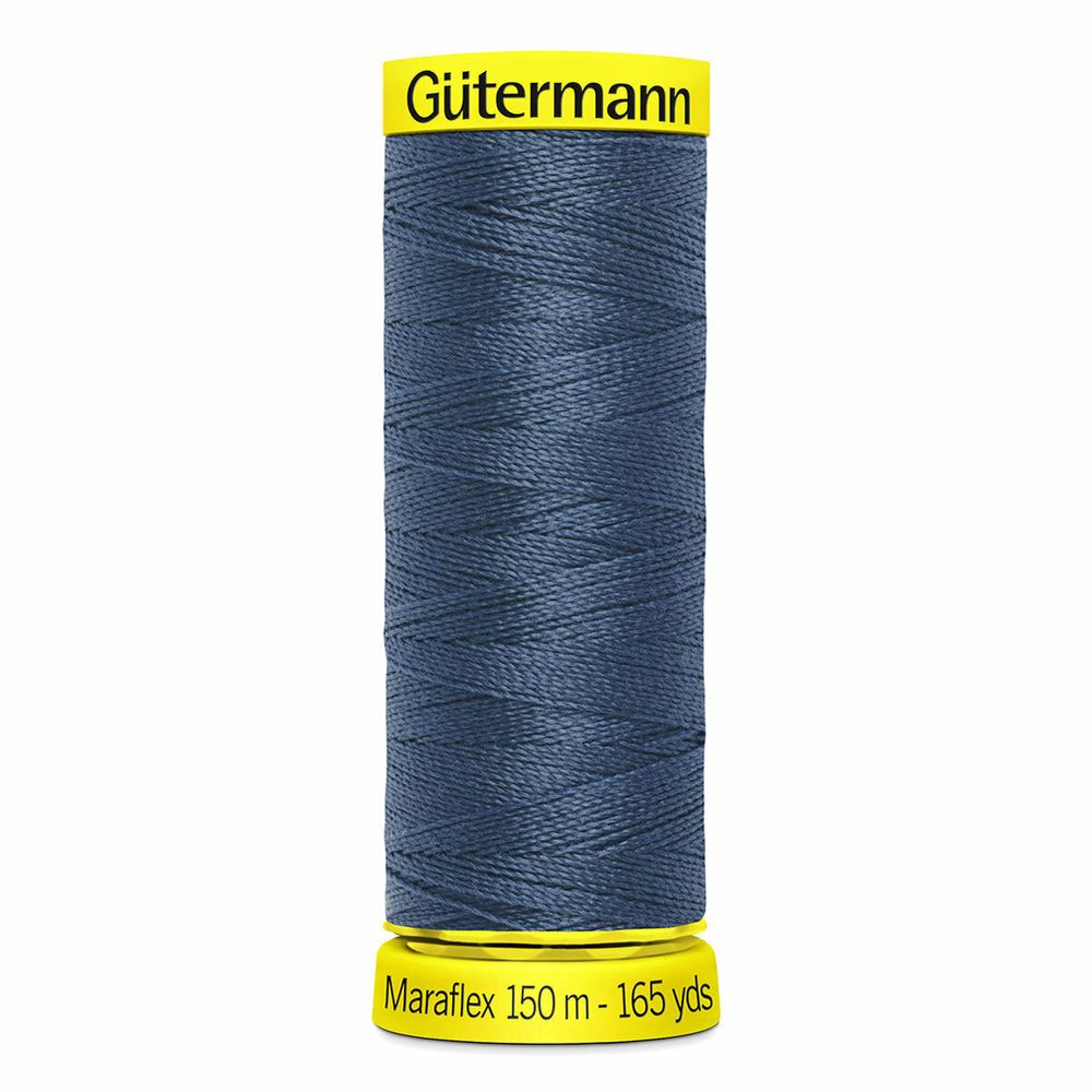 Нитки для трикотажа Gutermann Maraflex, 150м, 435 зелено-синий, 5 катушек