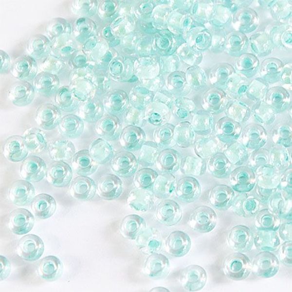 Бисер Preciosa прозрачный, цветной центр и покрытие 10/0 (2.3 мм), 1х50г, цв. 38653