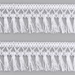 Бахрома отделочная 50.0 мм / 25 метров, кисти, а502 белый