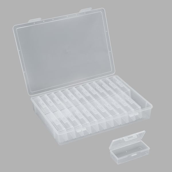 Контейнер для хранения мелочей 32.3х23.1х5 см, 24 штуки в боксе