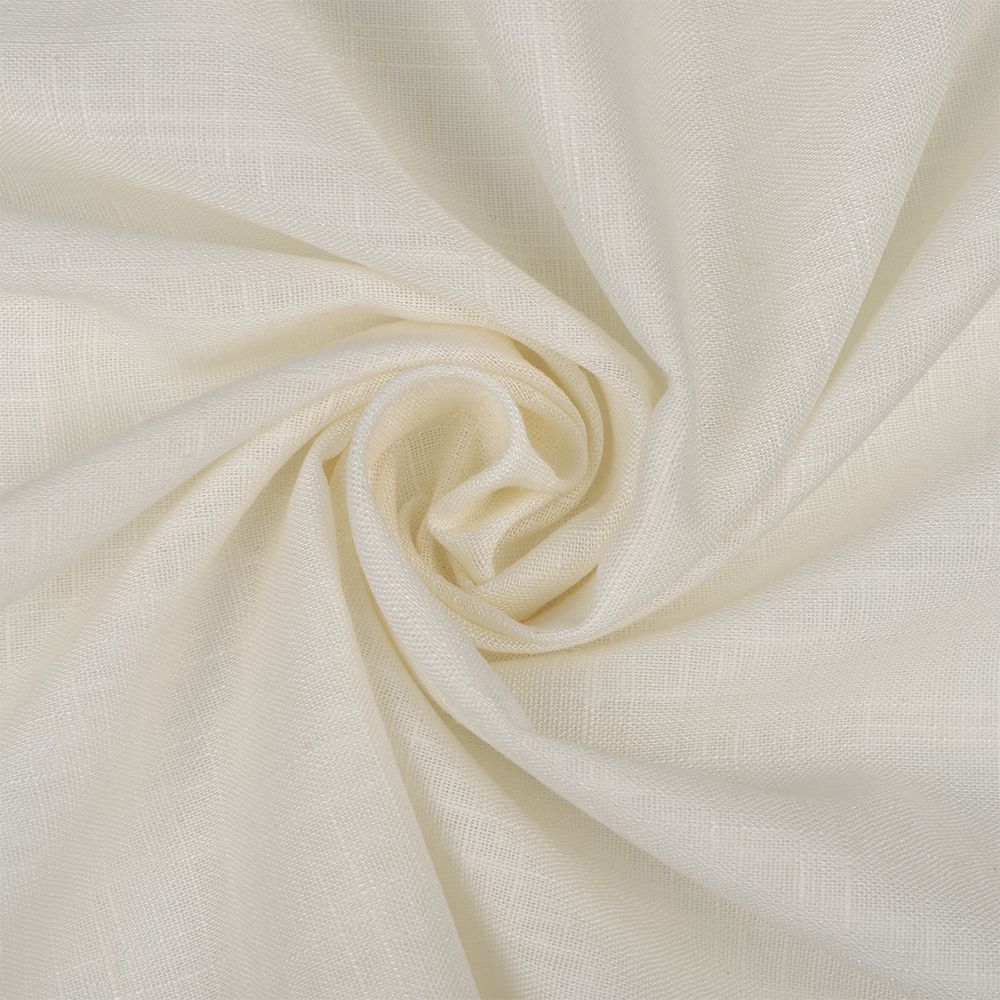 Льняная ткань 190 г/м², 140 см, в нарезке, цв. 01 экрю, 10 метров /TOS/