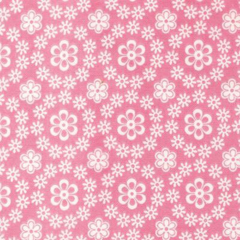 Ткань для пэчворка Peppy Cozy Cotton Flannel, отрез 50х55 см, 170 г/м², FIN-8976-10 PINK, Robert Kaufman