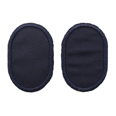Термоаппликация Овал 4,5х3см, уп., 2 шт, цв.синий
