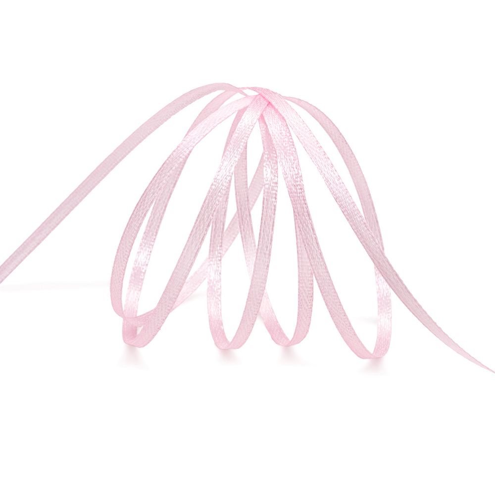 Лента атласная 2-сторонняя 3.0 мм / 100±2 метров, (008 бледно-розовый), Globus