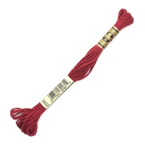 Мулине DMC 117 (3802), 12 мотков по 8 метров