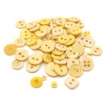 Украшения декоративные пуговицы ассорти Палитра 100г (Кремовый)