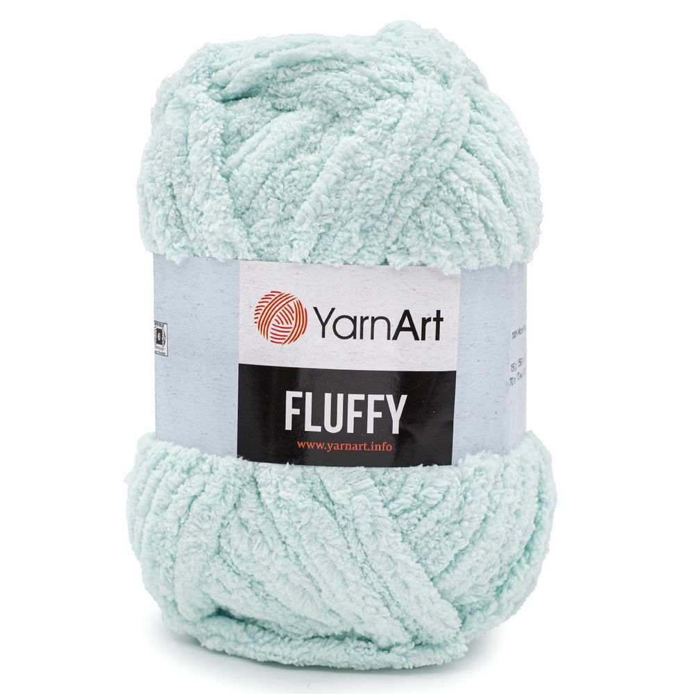 Пряжа YarnArt (ЯрнАрт) Fluffy / уп.3 мот. по 150 г, 70м, 712 нежно-голубой