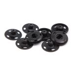 Кнопка пришивная металл ⌀15.0 мм, сталь, черные, 4 шт, Pony