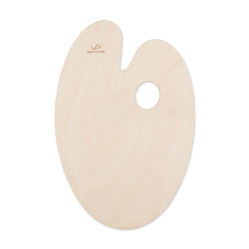 Палитра деревянная 20x30 см, FSPK-2030, овальная, Vista-Artista