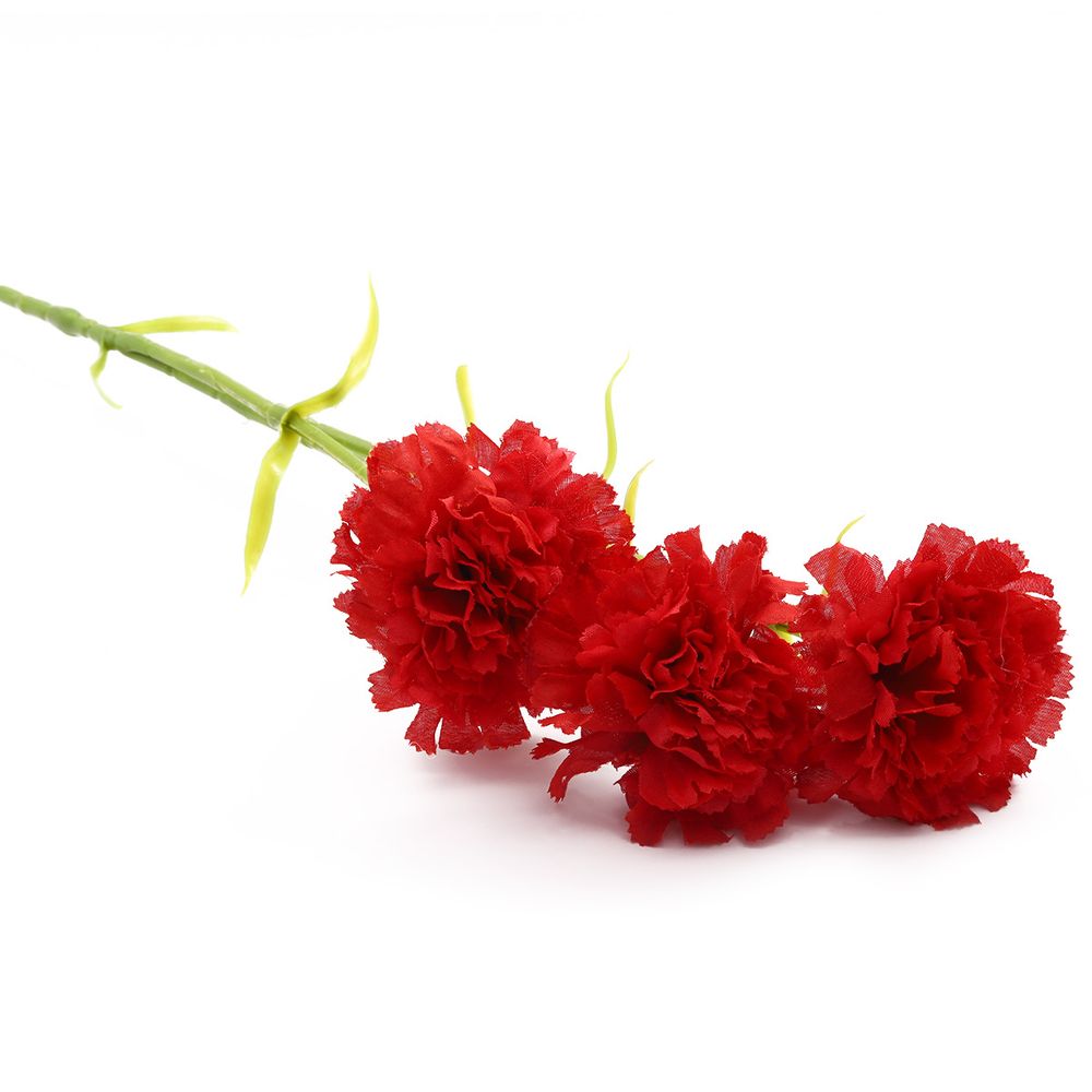 Цветы искусственные Гвоздика, 60см, C Красная