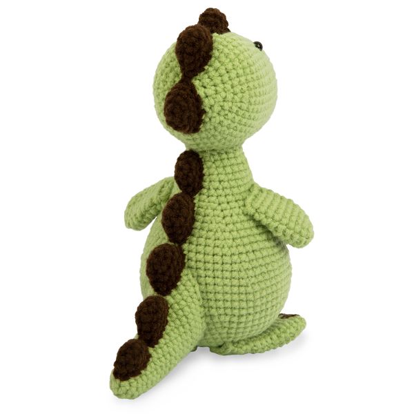 Набор для вязания игрушки Храбрый динозаврик 18 см, Miadolla AMG-0108