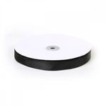 Лента репсовая (в рубчик) 15.0 мм цв. 030 черный уп.91.4м