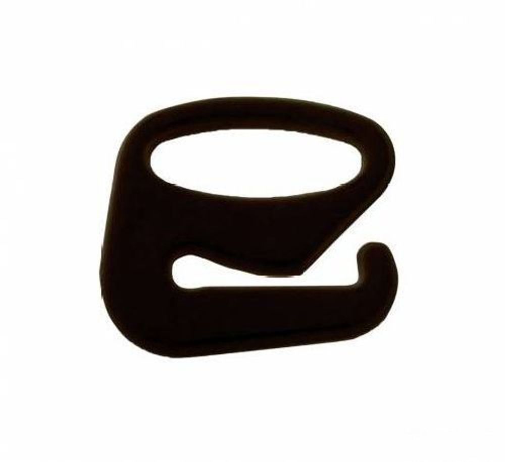 Крючки для бюстгальтера пластик 10.0 мм, 100 шт, черный, 517100-3