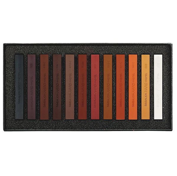 Пастель сухая BROWN TONES 12 шт, коричневый, Lyra L5641121