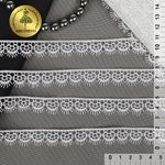 Кружево гипюр (плетёное) 16 мм / 13.71 метров, TBY.1063, цв.01 белый