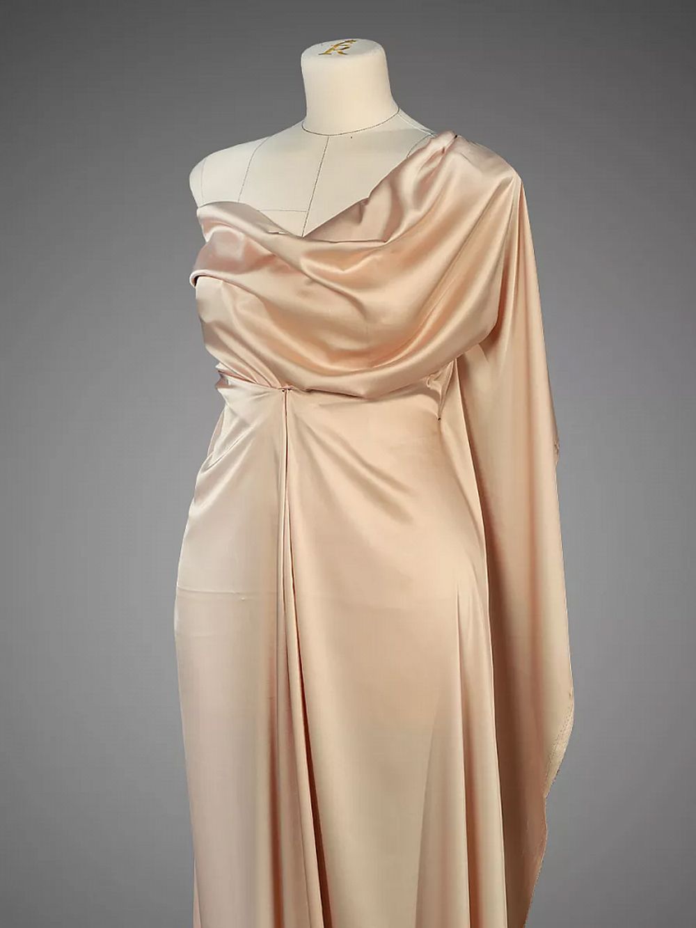 Шелк Армани 90 г/м², 150 см / 2 метра TBYArm-095 цв.95 пудра-бежевая (серебристый пион)