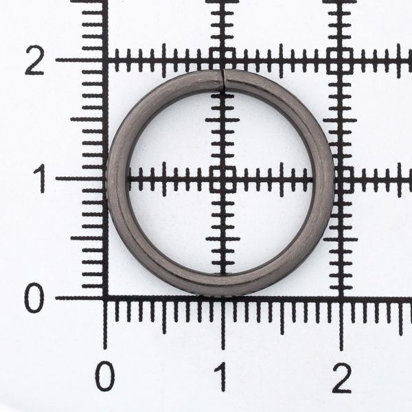 Кольцо разъемное металл in ⌀15 (19 мм внешн.), чер.никель, 100 шт