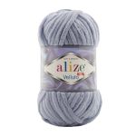 Пряжа Alize (Ализе) Velluto / уп.5 мот. по 100 г, 68м, 087 угольно-серый A