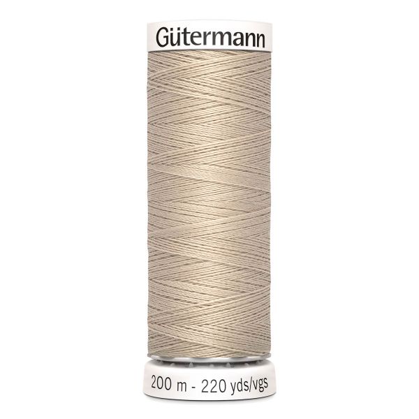 Нитки универсальные Gutermann Sew-all, 200м, 722 св.бежевый, 5 катушек