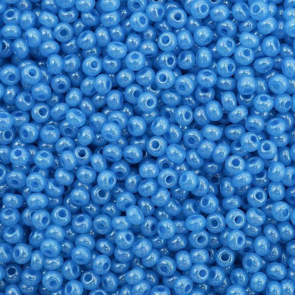 Бисер Preciosa алебастр с цветным покрытием 10/0, круг.отв, 50 г, (17336)