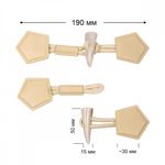 Клевант экокожа 190 мм C-KLV01 цв.бежевый, 3 шт