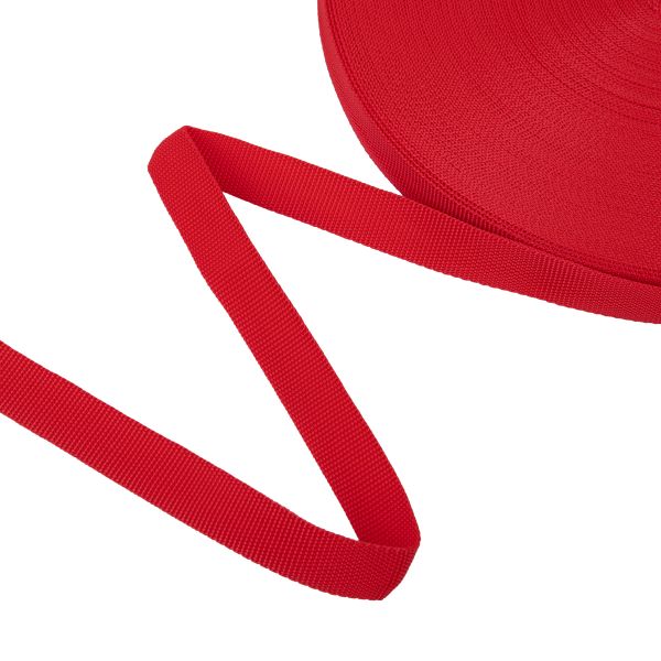 Стропа (ременная лента) 20 мм / 50 метров, толщ. 1.1 мм, [10 г/пог.м], 100% п/п, 148 красный, Gamma G-20 ЦВ