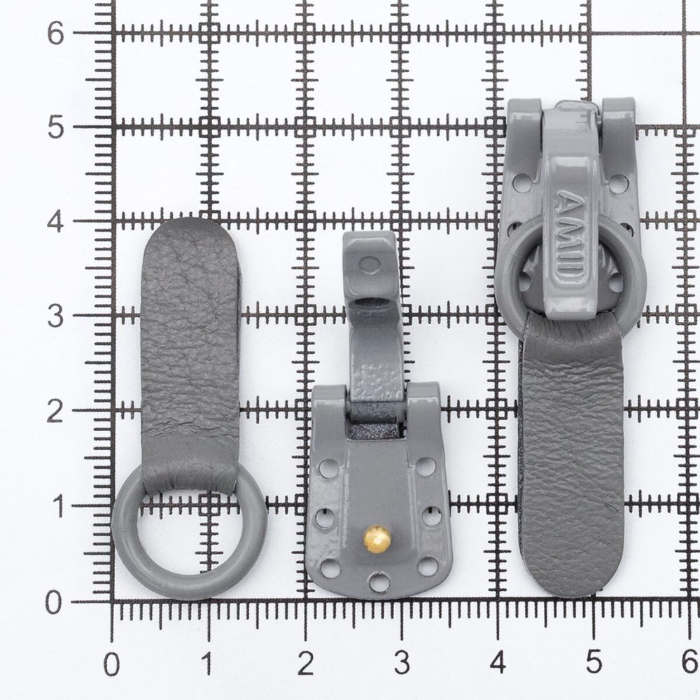 Крючок шубный Hobby&Pro 20 мм, 5 шт, 7037 средне-серый