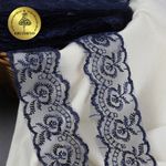 Кружево капроновое 45 мм / 9.14 м, TBS.30010 цв.330 т.синий, Kruzhevo