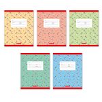 Тетрадь ученическая школьная A5+ 18 л. на скобе, белизна 100%, 20 шт, линия, 000371 Еноты, Светоч 18ТСКд5_1_3_2