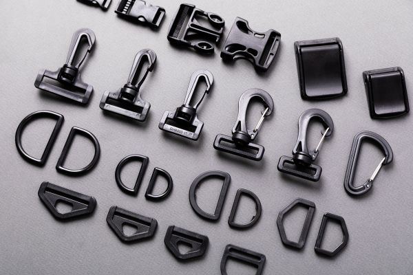 Полукольцо пластик 25 мм, 100 шт, черный, Gamma DRB001