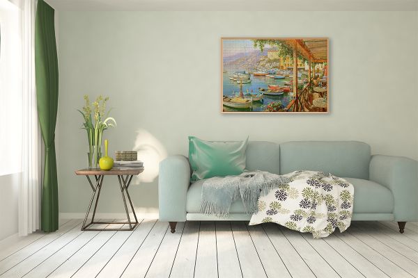 Пазл 1000 элементов, Завтрак в кафе у причала, PZL-1000/12, Фрея