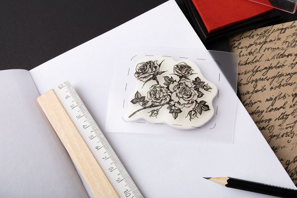 Штамп 5.8х7.2 см, 02 Розовый куст, Mr.Painter TSM-01