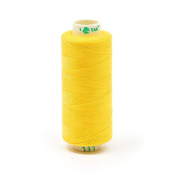 Нитки швейные бытовые Dor Tak 40/2, 366 м / 10 кат., 111 желтый