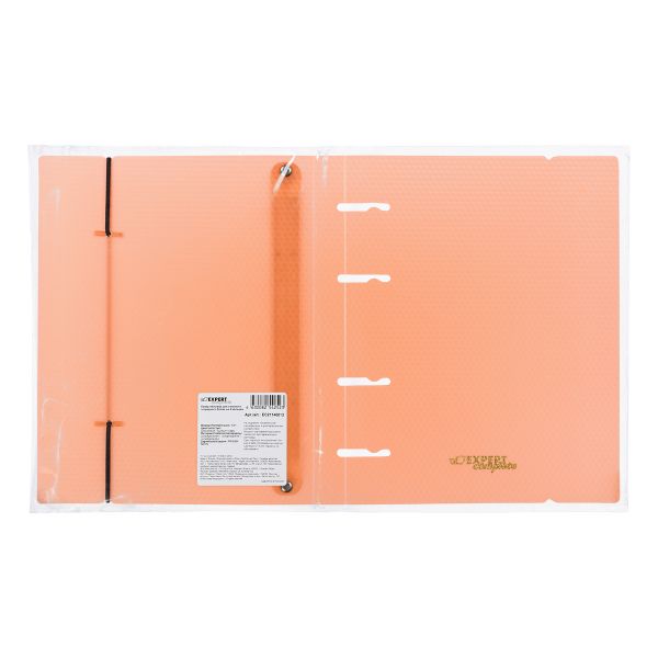 Папка-обложка для сменного тетрадного блока на 4 кольцах A5+ 700 мкм 20 мм, 1 шт, ⌀- 20 мм, оранжевый EC21140012, Expert Complete EC21140012