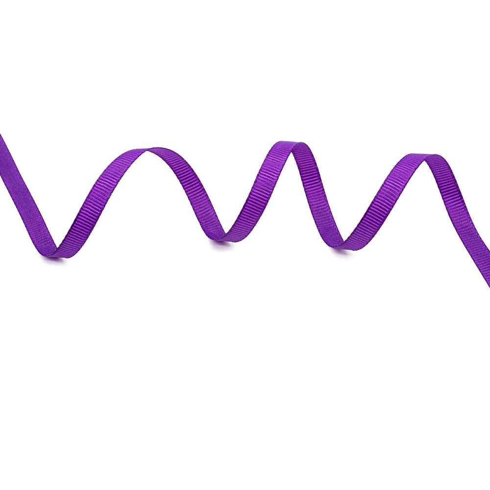 Лента репсовая (в рубчик) 6.0 мм, 171 т. фиолетовый, уп.18,28 м