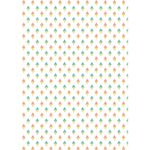 Ткань для пэчворка Peppy Грамотейка, рулон 112 см / 5 метров, ГР-09 ромбы белый, Peppy