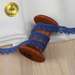 Кружево вязаное (тесьма) 10 мм / 10 метров, 5036.37 цв.37 синий, 10 м, Kruzhevo