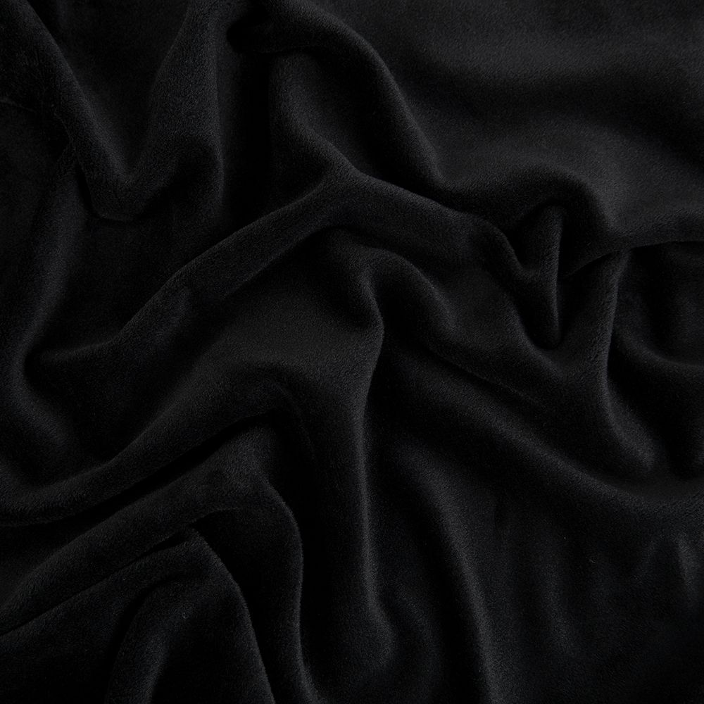 Велюр 240 г/м², 185 см / 5 метров, черный/black, Gamma VELR