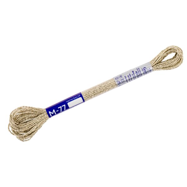 Мулине Gamma металлик NM 12 мотков по 8 метров, M-77 св.золотистый, Gamma MOULINE