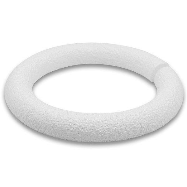 Заготовка из пенопласта Венок плоский ⌀22 см. w3, 07256