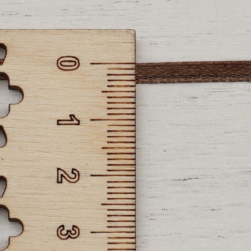 Лента атласная 2-сторонняя 3.0 мм / 100±2 метров, (078 т.коричневый), Globus