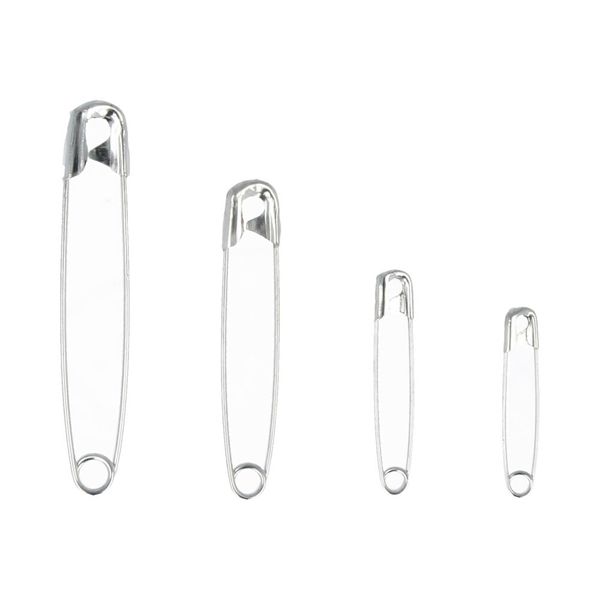 Булавки английские ассорти серебро 40 шт, 28 мм, 32 мм, 45 мм, 55 мм, Gamma PAS-040