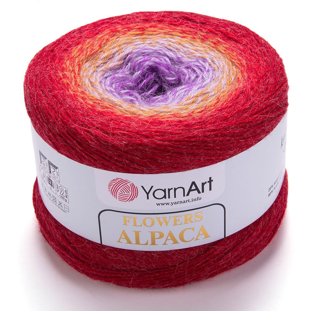 Пряжа YarnArt (ЯрнАрт) Flowers Alpaca / уп.2 мот. по 250 г, 940м, 419 /TOS/