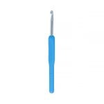 Крючок для вязания с пластиковой ручкой металл ⌀5,5 мм, 14 см, в чехле, Gamma MHP