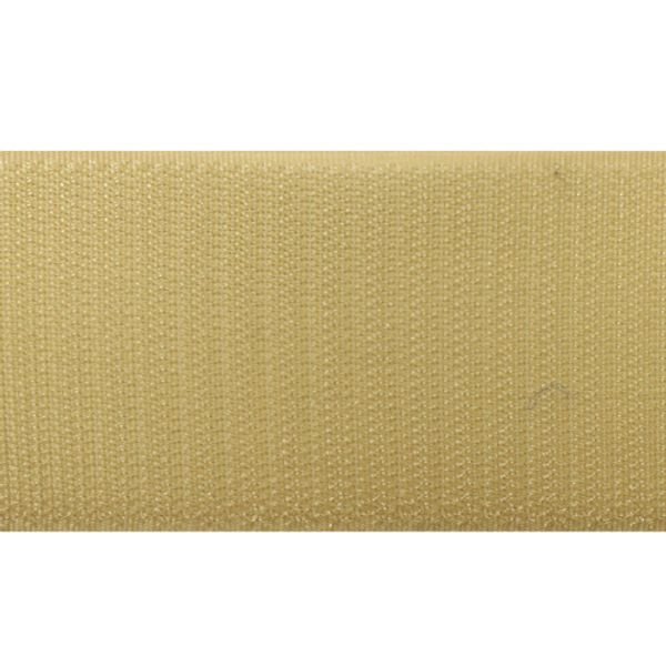 Лента контактная липучка (велкро) пришивная 50 мм / 25 метров, 030 бежевый, ПЕТЛЯ, качество 