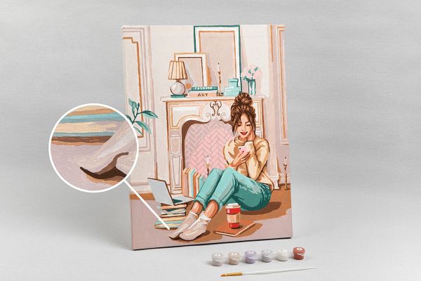 Картина по номерам Фрея, Мечтательное настроение, 40х30 см