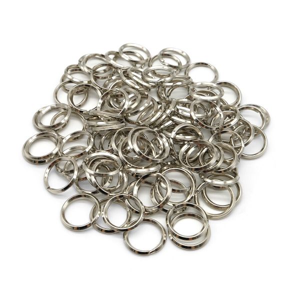Кольцо для ключей и брелоков 22х4 мм, 815-001, никель, 100 шт