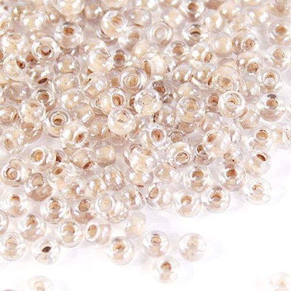 Бисер Preciosa прозрачный с цветным центром и покрытием, круг.отв, 500 г, (38617)331-19001-10/0