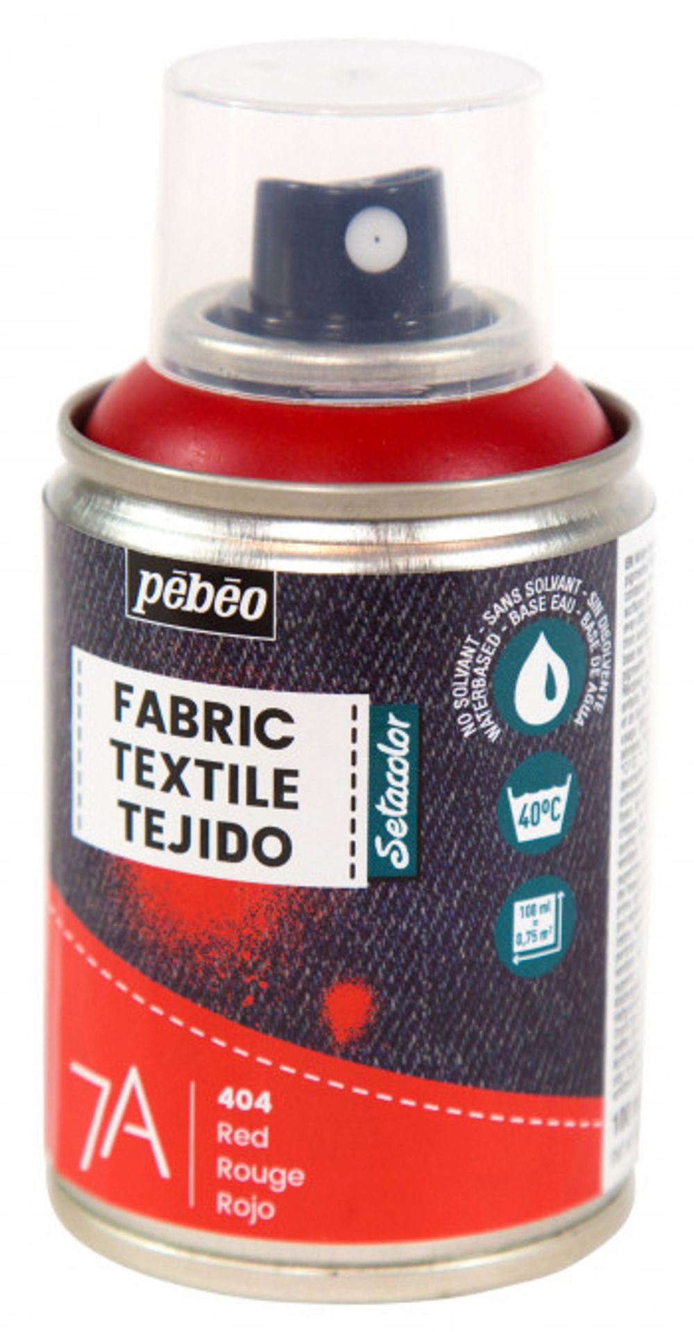 Краска для текстиля аэрозольная 7А Spray 100 мл, красный 805404, Pebeo